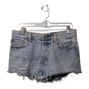 Levis 501 Premium Label High Rise Button Fly Raw Hem Boho Beach‎ Shorts Size 29